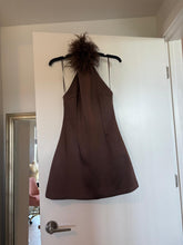 Load image into Gallery viewer, Zara Halter Dress with Feathers

