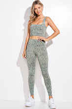 Load image into Gallery viewer, Sage Snake Activewear Set
